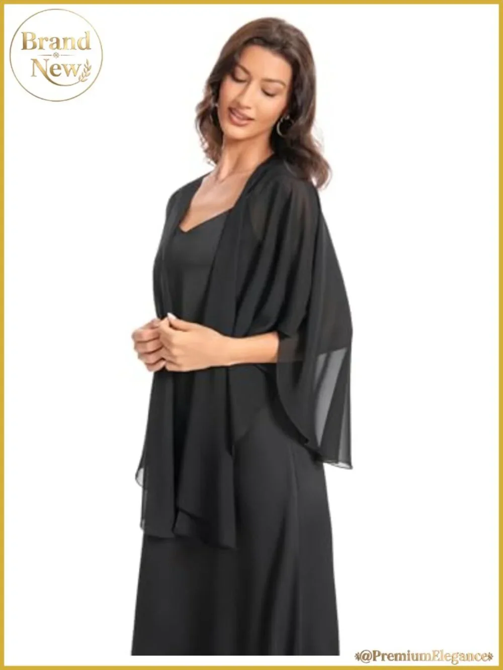 Sheer Chiffon Shawl Wrap Evening Dress Soft Scarf Sleeveless Cover Up